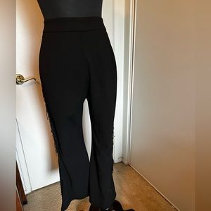 BOGO BOTTOMS Black Frilly Bell Bottoms